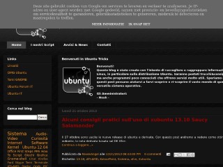 Screenshot sito: Ubuntu Tricks