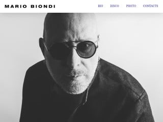 Screenshot sito: Mario Biondi