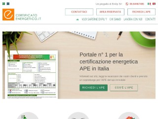 Screenshot sito: Certificato-energetico.it