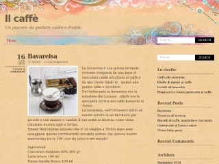 Screenshot sito: Tante ricette al caffè