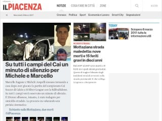 Screenshot sito: Il Piacenza