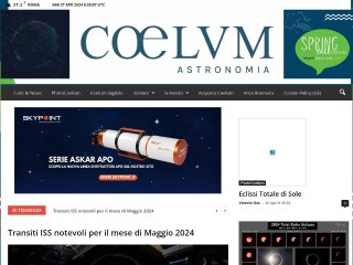 Screenshot sito: Coelum