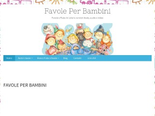 Screenshot sito: Favole per bambini