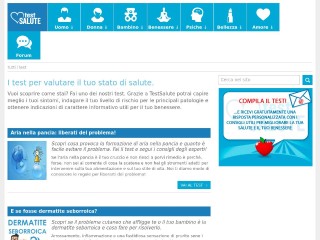 Screenshot sito: TestSalute.it