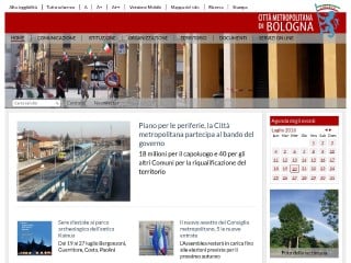 Screenshot sito: Provincia di Bologna