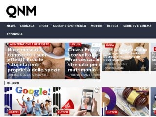 Screenshot sito: QNM