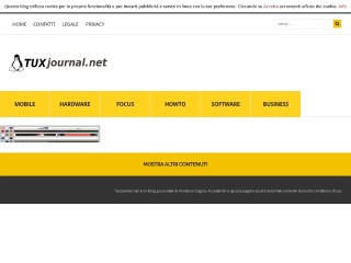 Screenshot sito: Tuxjournal.net
