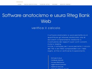 Screenshot sito: Riteg Bank Web