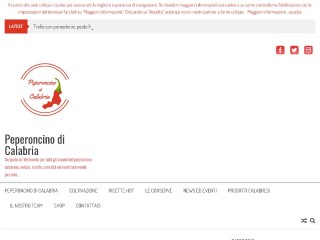 Screenshot sito: Peperoncino di Calabria