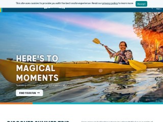 Screenshot sito: Travel Wisconsin