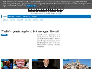 Screenshot sito: Liguria News