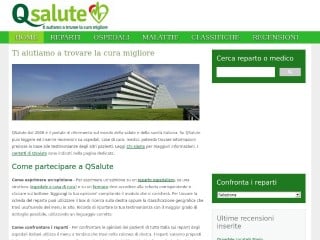 Screenshot sito: QSalute.it