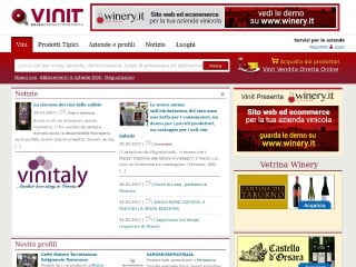 Screenshot sito: Vinit.net