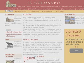 Screenshot sito: Il Colosseo