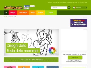 Screenshot sito: Acolore.com
