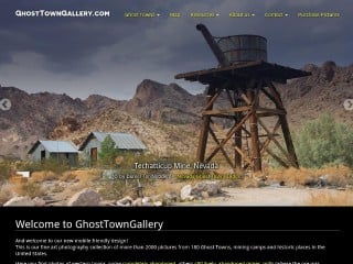 Screenshot sito: Ghost Town Gallery