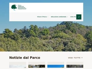 Screenshot sito: Parco San Rossore