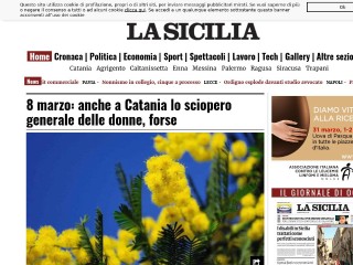 Screenshot sito: La Sicilia