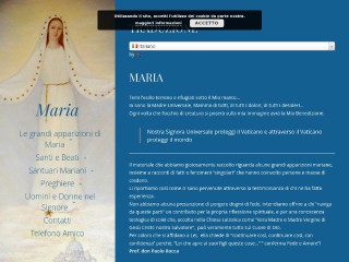 Screenshot sito: Maria.org