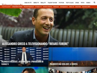 Screenshot sito: Televisionando.it