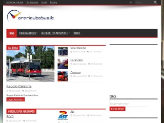 Screenshot sito: Orari Autobus