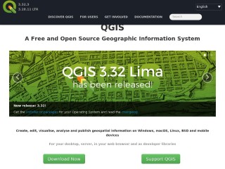 Screenshot sito: QGIS