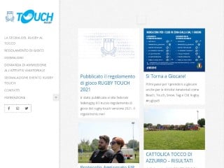 Screenshot sito: Lega Italiana Touch Rugby