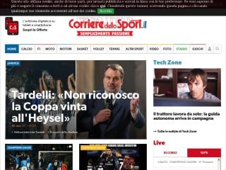 Screenshot sito: Corriere dello Sport