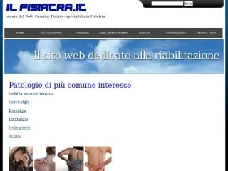 Screenshot sito: Il Fisiatra