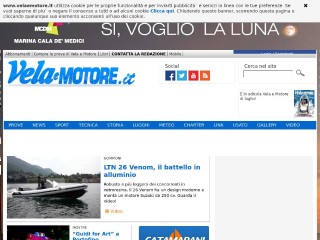 Screenshot sito: Vele e Motore