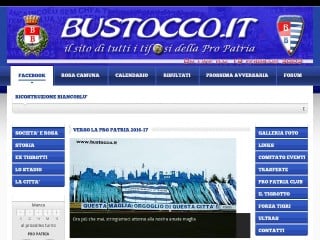 Screenshot sito: Bustocco.it