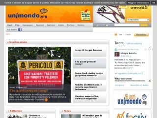 Screenshot sito: Unimondo.org