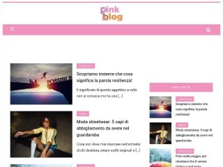 Screenshot sito: PinkBlog