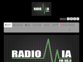 Screenshot sito: Radio Mia