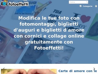 Screenshot sito: Fotoeffetti