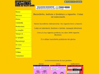 Screenshot sito: Sfumetto