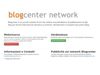 Screenshot sito: Blogcenter.net