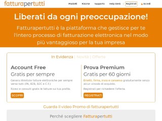 Screenshot sito: Fatturapertutti