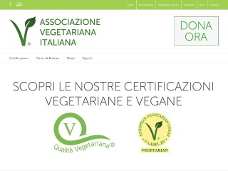 Screenshot sito: Vegetariani.it