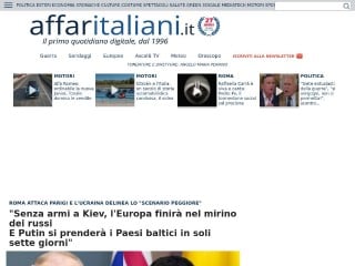 Screenshot sito: Affaritaliani.it