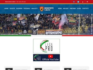 Screenshot sito: Benevento