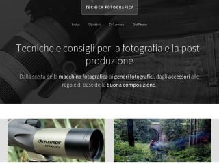 Screenshot sito: Tecnica Fotografica