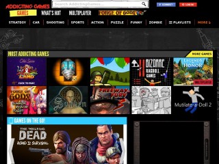 Screenshot sito: Addicting Games