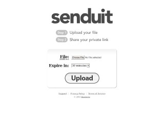 Screenshot sito: Senduit