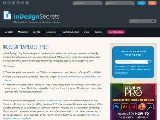Screenshot sito: InDesign Secrets