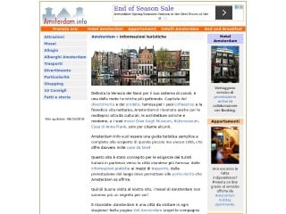 Screenshot sito: Amsterdam.info