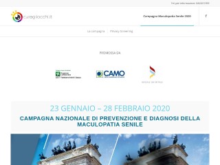 Screenshot sito: Curagliocchi.it