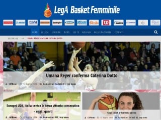 Screenshot sito: Lega Basket Femminile