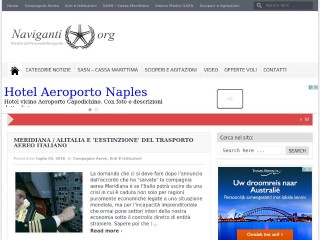 Screenshot sito: Naviganti.org