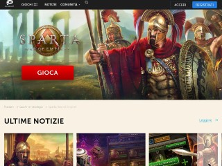 Screenshot sito: Sparta War Of Empires